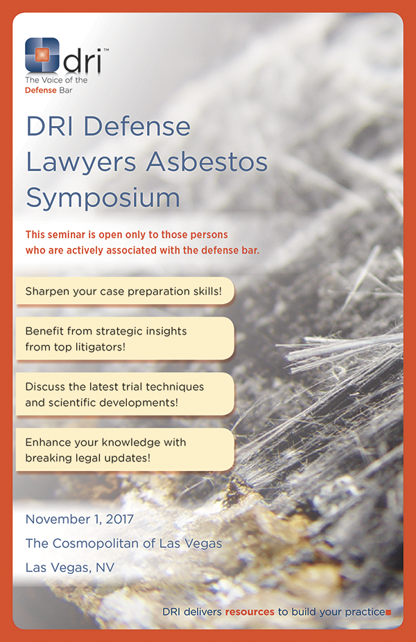 Defense Lawyer Asbestos Symposium