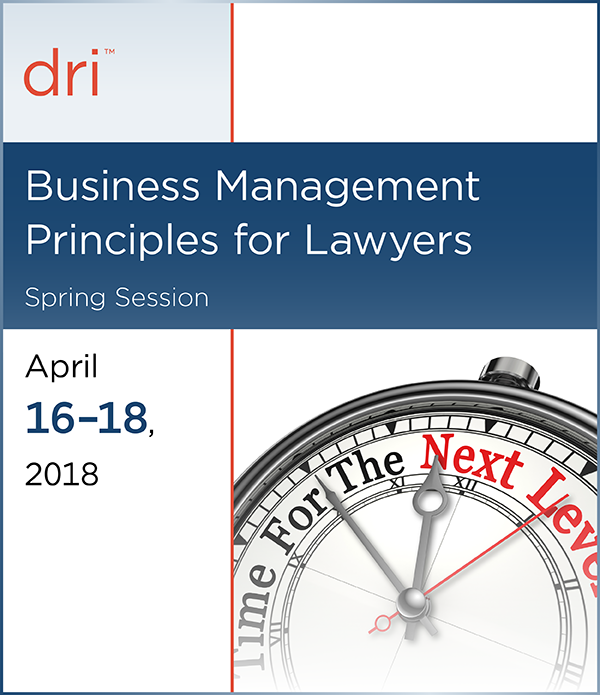 Business Management Principles for Lawyers (Spring Session)