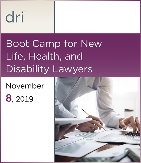 Bootcamp for New Life, Health and Disability Lawyers